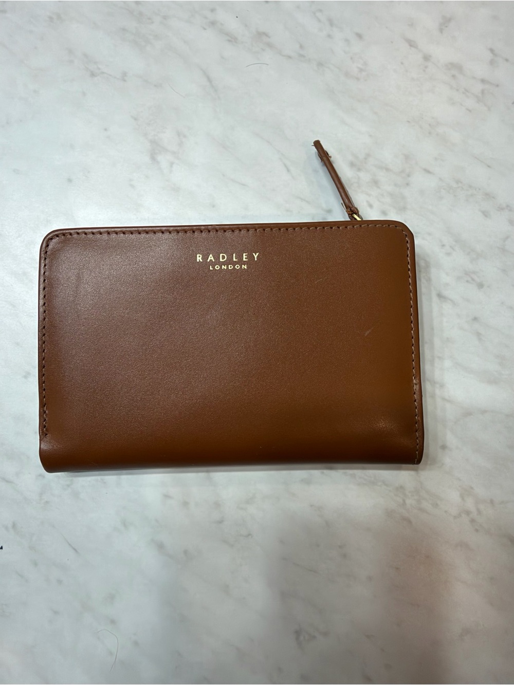 Radley London Brown Leather Scottie Dog Zip Around Bifold Wallet - Picture 2 of 4
